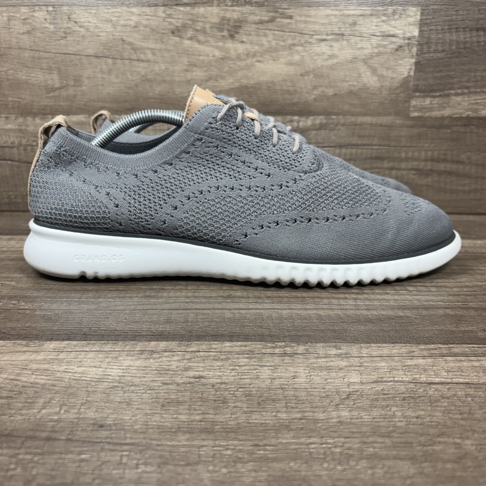 Cole Haan Zerogrand Knit Oxford Gray Mens US Size 11.5 C27947 Sneakers